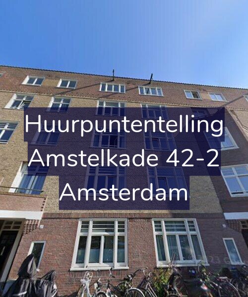 Foto gevel Huurpuntentelling voor Amstelkade 42-2, Amsterdam