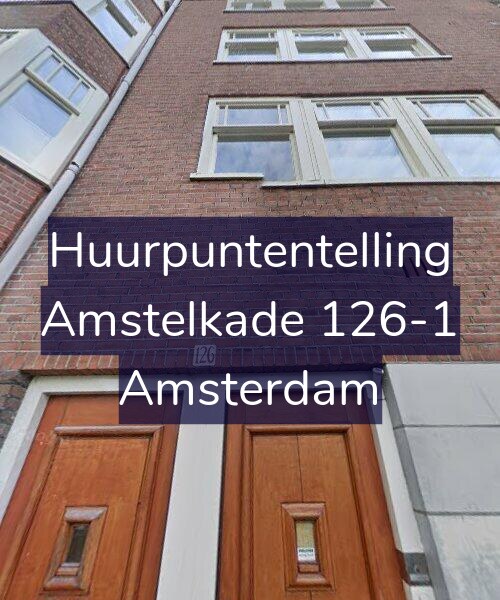 Foto gevel Huurpuntentelling voor Amstelkade 126-1, Amsterdam