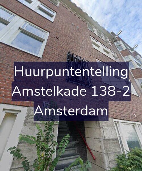 Foto gevel Huurpuntentelling voor Amstelkade 138-2, Amsterdam