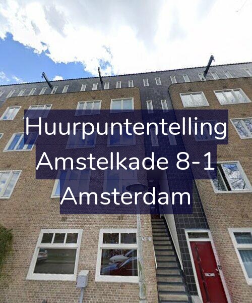 Foto gevel Huurpuntentelling voor Amstelkade 8-1, Amsterdam