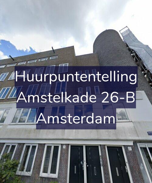 Foto gevel Huurpuntentelling voor Amstelkade 26-B, Amsterdam