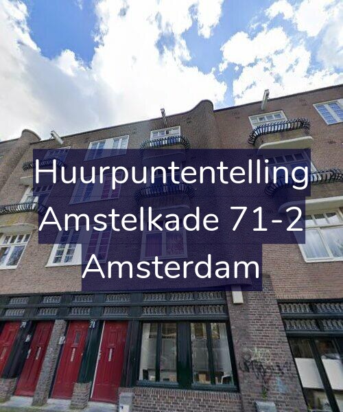 Foto gevel Huurpuntentelling voor Amstelkade 71-2, Amsterdam