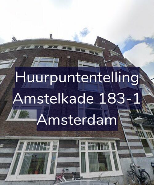 Foto gevel Huurpuntentelling voor Amstelkade 183-1, Amsterdam