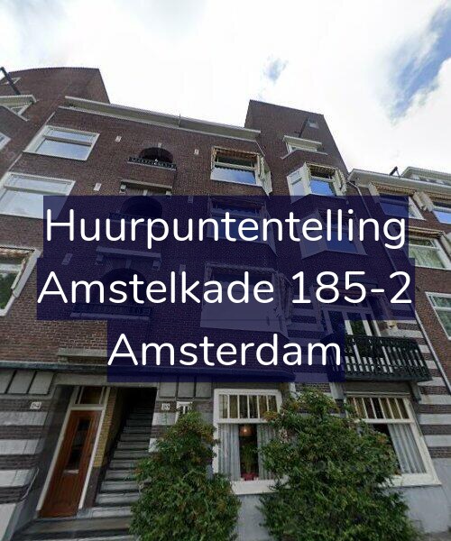 Foto gevel Huurpuntentelling voor Amstelkade 185-2, Amsterdam