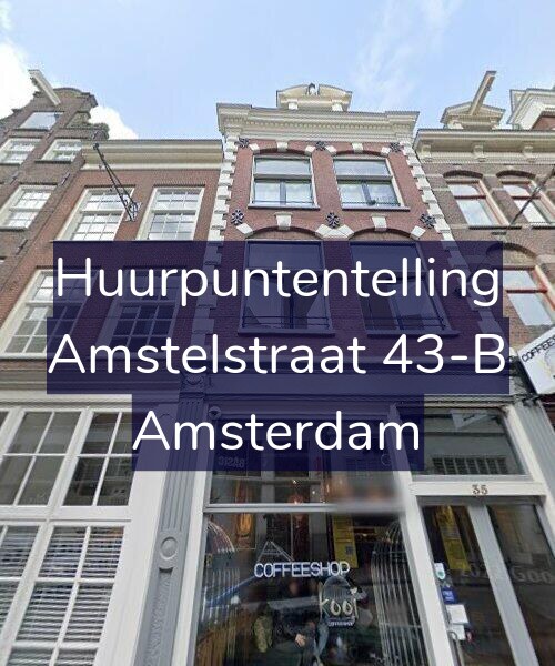 Foto gevel Huurpuntentelling voor Amstelstraat 43-B, Amsterdam