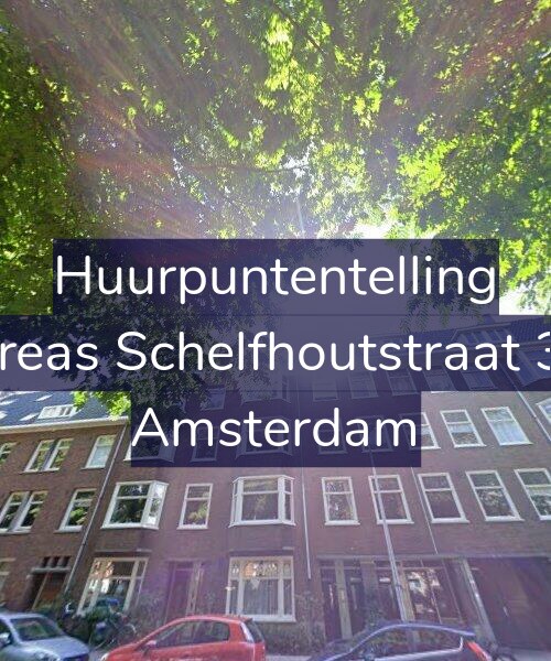 Foto gevel Huurpuntentelling voor Andreas Schelfhoutstraat 37-2, Amsterdam