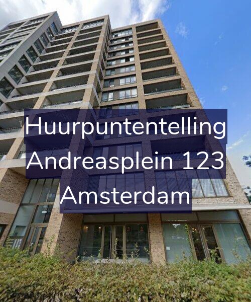 Foto gevel Huurpuntentelling voor Andreasplein 123, Amsterdam