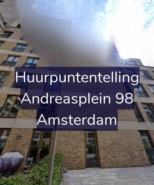 Foto gevel Huurpuntentelling voor Andreasplein 98, Amsterdam