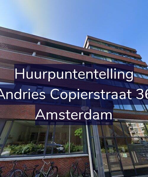 Foto gevel Huurpuntentelling voor Andries Copierstraat 36, Amsterdam