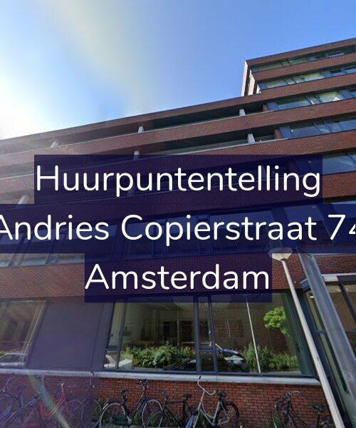 Foto gevel Huurpuntentelling voor Andries Copierstraat 74, Amsterdam