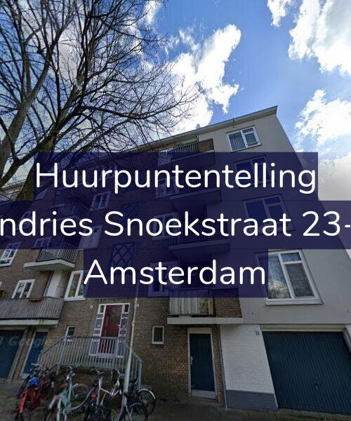 Foto gevel Huurpuntentelling voor Andries Snoekstraat 23-1, Amsterdam