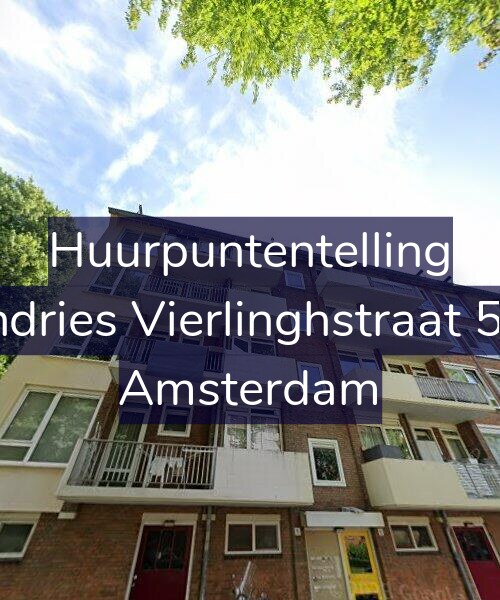 Foto gevel Huurpuntentelling voor Andries Vierlinghstraat 5-2, Amsterdam