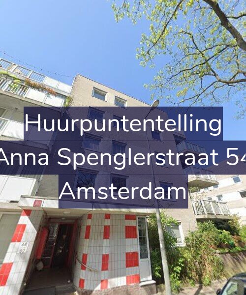 Foto gevel Huurpuntentelling voor Anna Spenglerstraat 54, Amsterdam