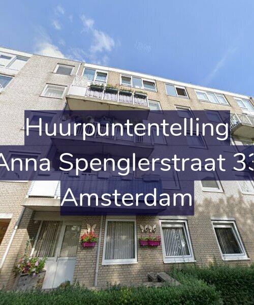 Foto gevel Huurpuntentelling voor Anna Spenglerstraat 33, Amsterdam