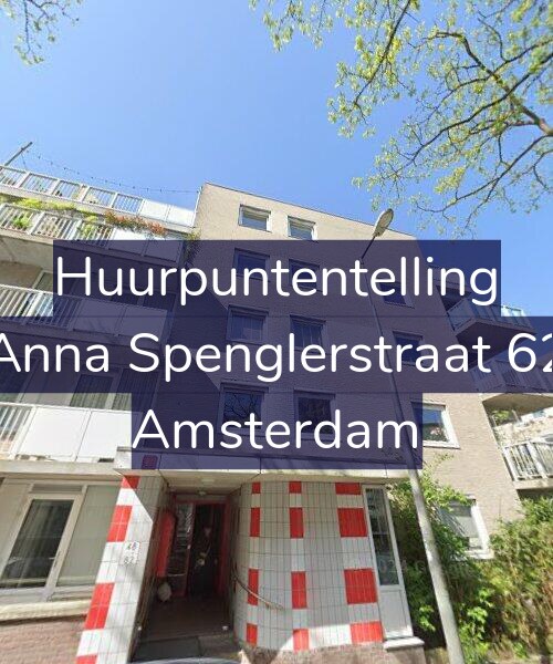 Foto gevel Huurpuntentelling voor Anna Spenglerstraat 62, Amsterdam