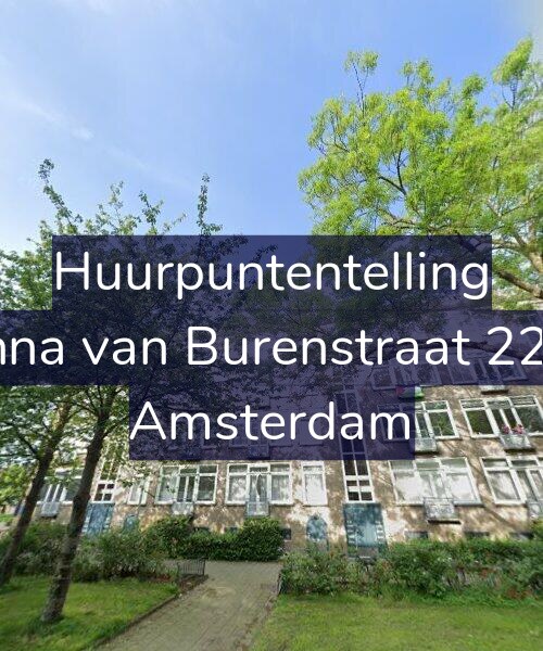 Foto gevel Huurpuntentelling voor Anna van Burenstraat 22-1, Amsterdam