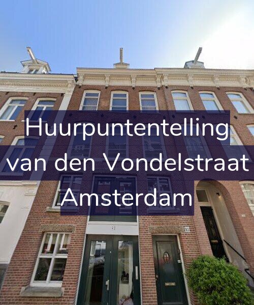 Foto gevel Huurpuntentelling voor Anna van den Vondelstraat 1-A1, Amsterdam