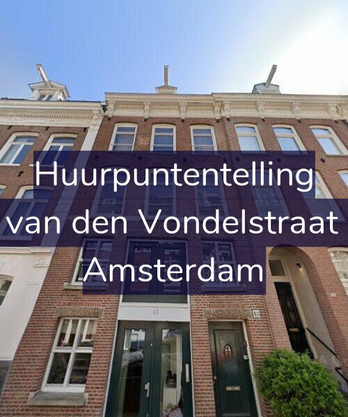 Foto gevel Huurpuntentelling voor Anna van den Vondelstraat 1-AH, Amsterdam
