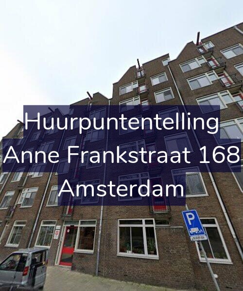 Foto gevel Huurpuntentelling voor Anne Frankstraat 168, Amsterdam