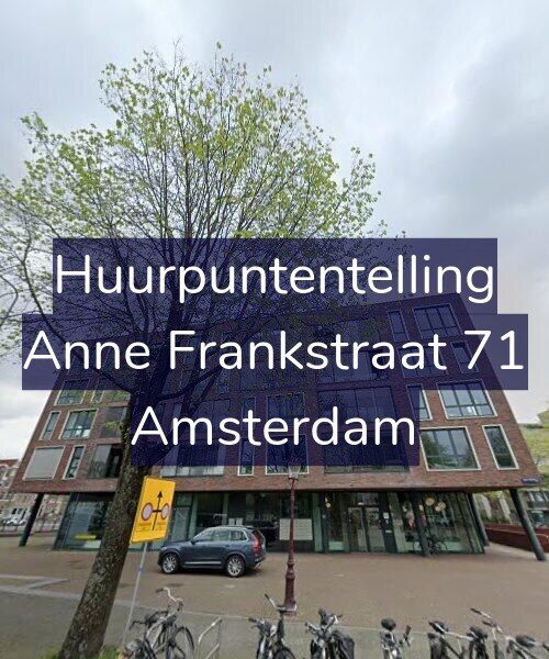 Foto gevel Huurpuntentelling voor Anne Frankstraat 71, Amsterdam