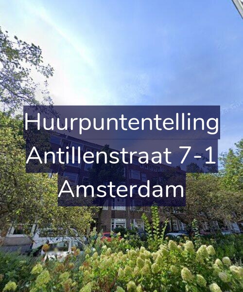 Foto gevel Huurpuntentelling voor Antillenstraat 7-1, Amsterdam