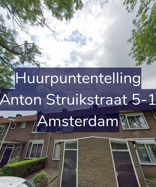 Foto gevel Huurpuntentelling voor Anton Struikstraat 5-1, Amsterdam