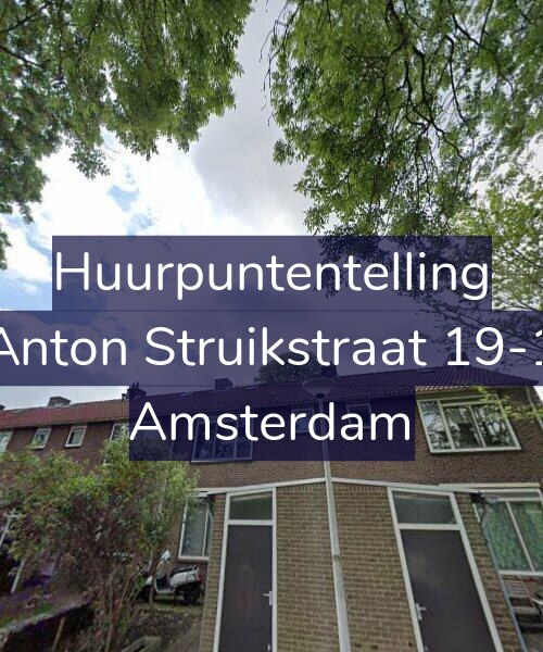 Foto gevel Huurpuntentelling voor Anton Struikstraat 19-1, Amsterdam