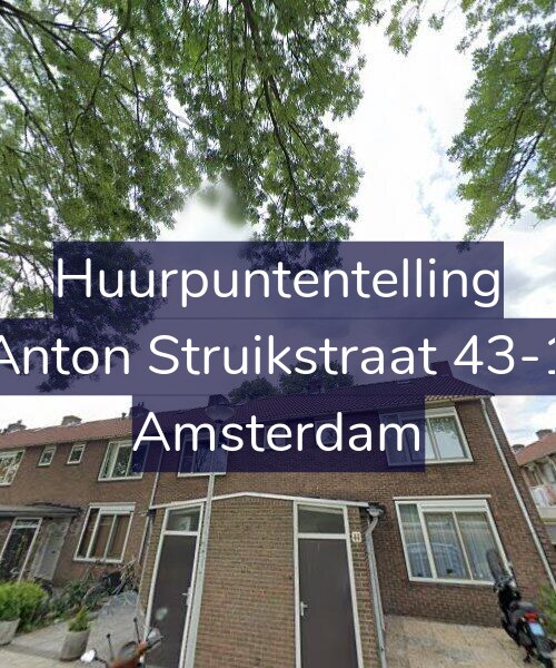Foto gevel Huurpuntentelling voor Anton Struikstraat 43-1, Amsterdam