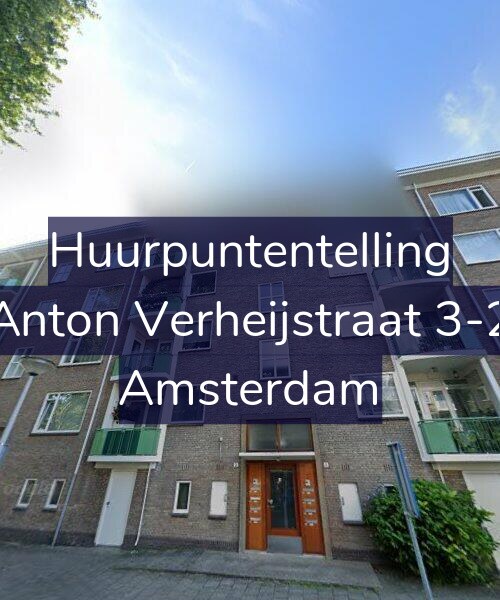 Foto gevel Huurpuntentelling voor Anton Verheijstraat 3-2, Amsterdam