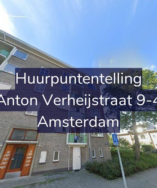Foto gevel Huurpuntentelling voor Anton Verheijstraat 9-4, Amsterdam