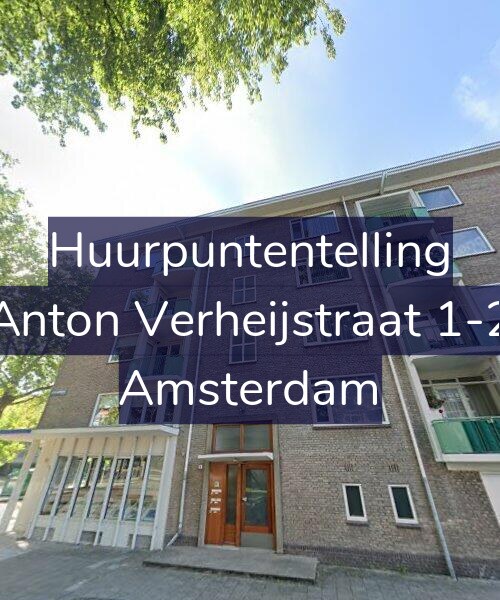Foto gevel Huurpuntentelling voor Anton Verheijstraat 1-2, Amsterdam