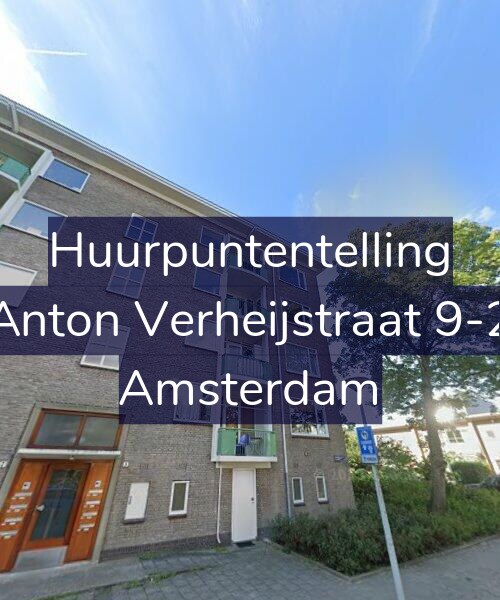 Foto gevel Huurpuntentelling voor Anton Verheijstraat 9-2, Amsterdam