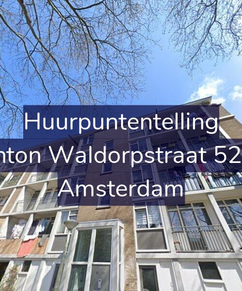 Foto gevel Huurpuntentelling voor Anton Waldorpstraat 52-2, Amsterdam
