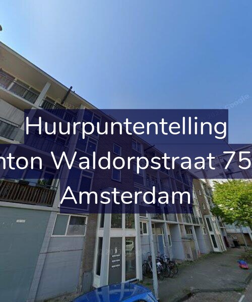 Foto gevel Huurpuntentelling voor Anton Waldorpstraat 75-1, Amsterdam