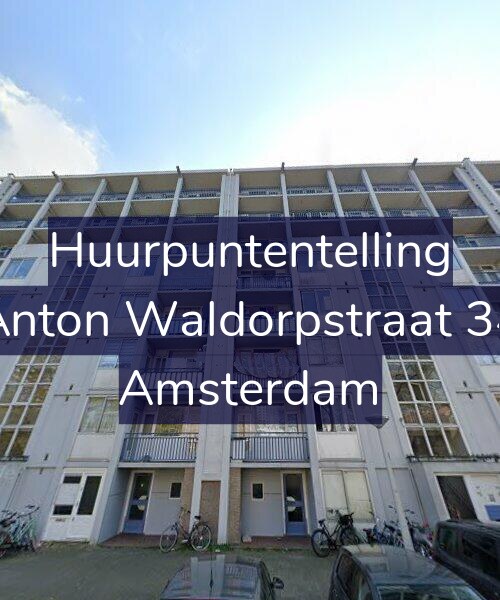 Foto gevel Huurpuntentelling voor Anton Waldorpstraat 34, Amsterdam