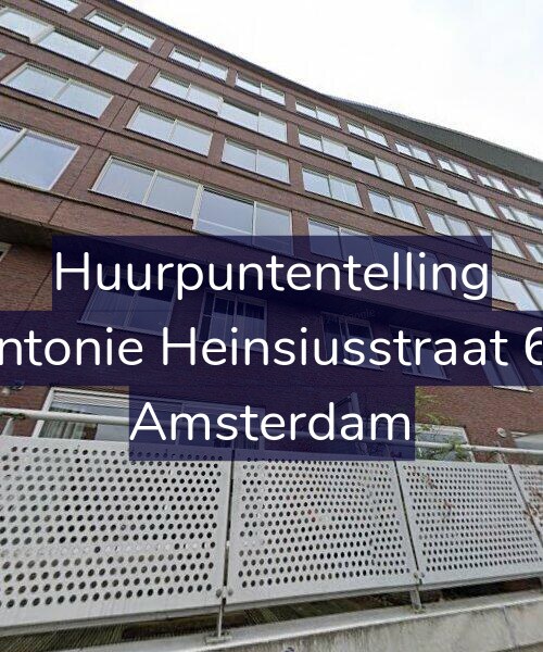 Foto gevel Huurpuntentelling voor Antonie Heinsiusstraat 60, Amsterdam