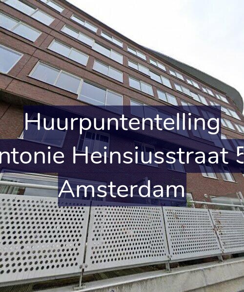 Foto gevel Huurpuntentelling voor Antonie Heinsiusstraat 58, Amsterdam