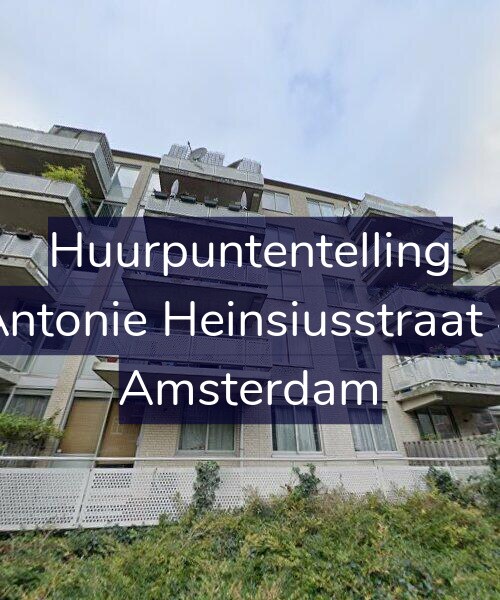 Foto gevel Huurpuntentelling voor Antonie Heinsiusstraat 4, Amsterdam