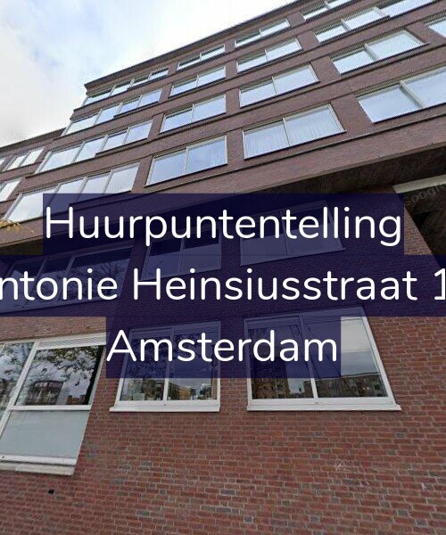 Foto gevel Huurpuntentelling voor Antonie Heinsiusstraat 18, Amsterdam