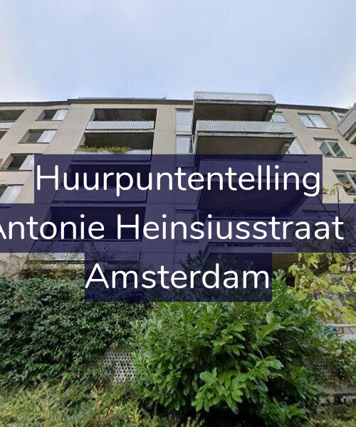 Foto gevel Huurpuntentelling voor Antonie Heinsiusstraat 6, Amsterdam
