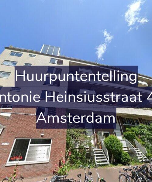 Foto gevel Huurpuntentelling voor Antonie Heinsiusstraat 40, Amsterdam