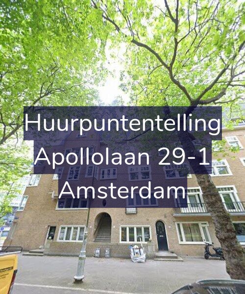 Foto gevel Huurpuntentelling voor Apollolaan 29-1, Amsterdam