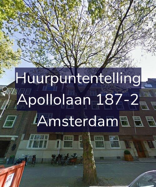Foto gevel Huurpuntentelling voor Apollolaan 187-2, Amsterdam