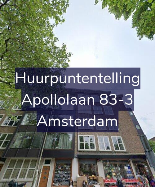 Foto gevel Huurpuntentelling voor Apollolaan 83-3, Amsterdam