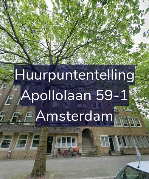 Foto gevel Huurpuntentelling voor Apollolaan 59-1, Amsterdam