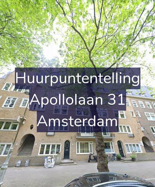 Foto gevel Huurpuntentelling voor Apollolaan 31, Amsterdam