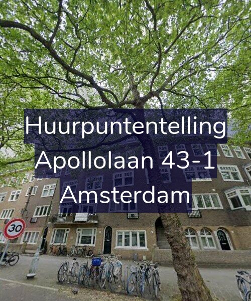 Foto gevel Huurpuntentelling voor Apollolaan 43-1, Amsterdam