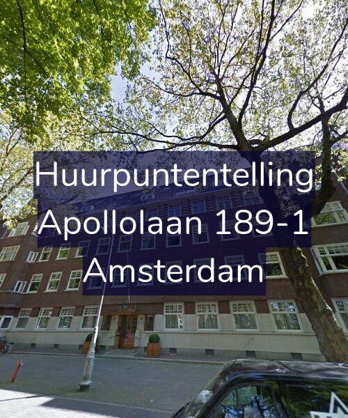 Foto gevel Huurpuntentelling voor Apollolaan 189-1, Amsterdam