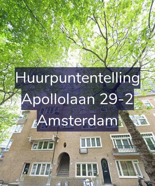 Foto gevel Huurpuntentelling voor Apollolaan 29-2, Amsterdam