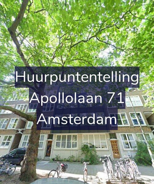 Foto gevel Huurpuntentelling voor Apollolaan 71, Amsterdam